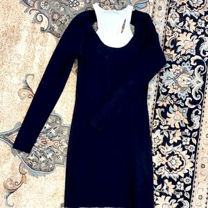 Alexander want.t midi dress. Black